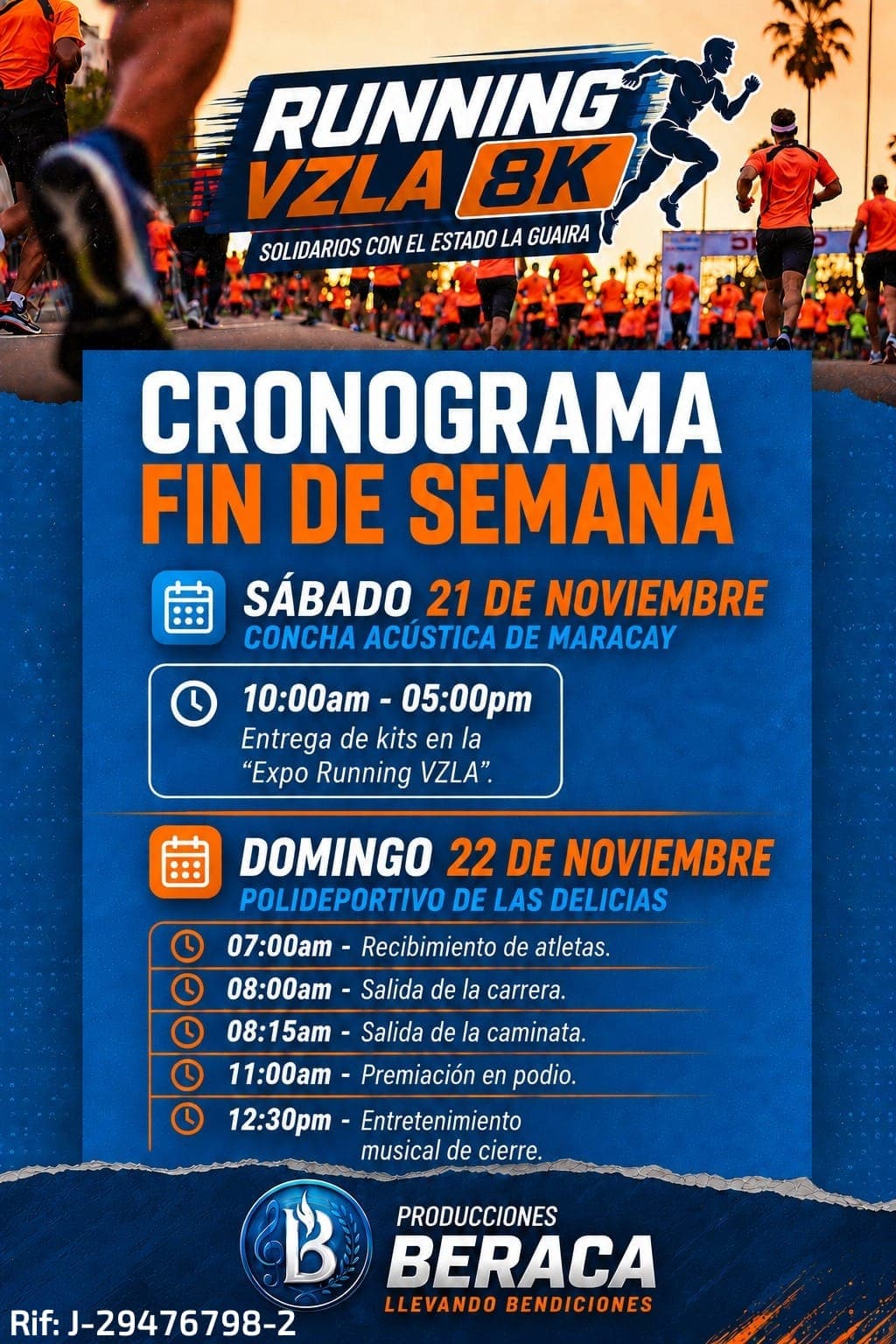 Cronograma Running Vzla 8K